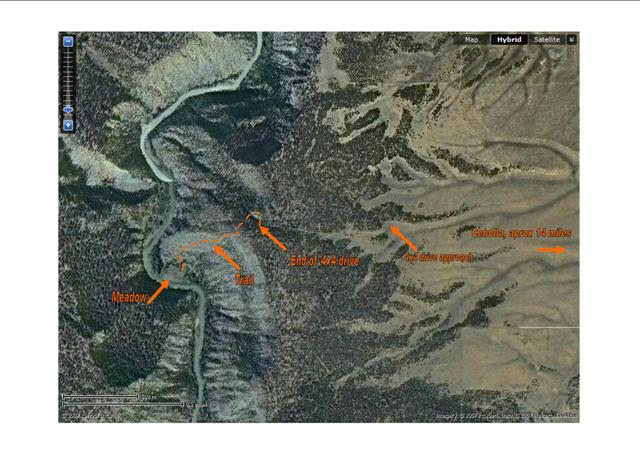 Aerial map with Trail